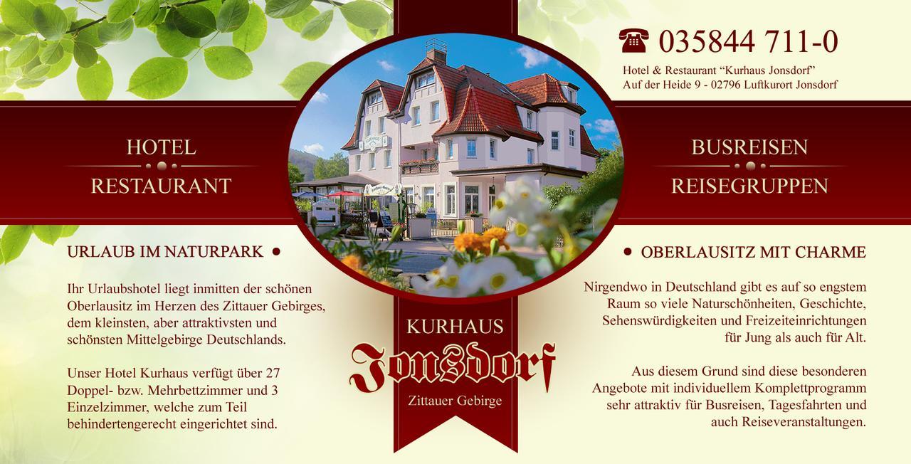 Kurhaus Jonsdorf Hotell Eksteriør bilde